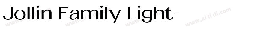 Jollin Family Light字体转换